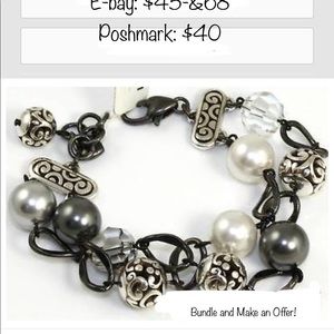 Brighton Contempo Chic Black Crystal Bracelet